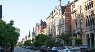 Cogels Oyslei in Berchem, locatie van de zoektocht