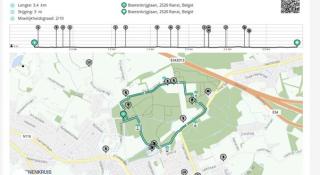 kaart wandeling in Zevenbergenbos
